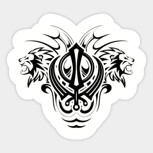 Decorative Sikh Khanda symbol Sticker